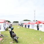 Dandim 1418/Mamuju : Tenda Pengungsian Didalam Stadion Dapat Menampung Sekitar 1.000 Orang