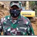 Dandim 1418/Mamuju Pantau Pembersihan Jalan ke Desa Belak dan Kopeang