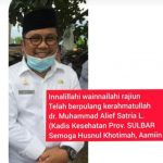 Kadis Kesehatan Sulbar Meninggal Dunia Akibat Covid-19