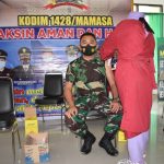Personil Kodim 1428/Mamasa Kembali Terima Vaksinasi Covid-19 Tahap-2