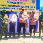 Tinjau Pos Pam Oprasi Ketupat Kecamatan Sampaga, Kapolresta : Perketat Prokes Menjelang dan Pelaksaan Lebaran