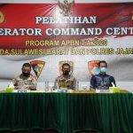 Puluhan Personil Polda Sulbar Ikuti pelatihan operator Command Center