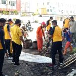 TNI-Polri dan Pemkab Mamuju Gelar Aksi Bersih-Bersih Sampah
