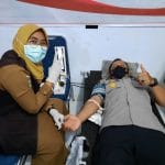 Sambut Hari Bhayangkara Ke-75 Polres Majene Gelar Donor Darah