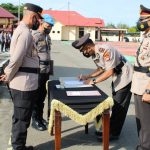 Kapolres Pasangkayu, Pimpin Serah Terima Jabatan Kasat Lantas