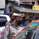 Operasi Zebra Marano, Dit Lantas Polda Sulbar Edukasi Masyarakat Tertib Berkendara dan Patuh Prokes