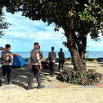 Hari Ke 4 Pasca Lebaran, Personil Dit Sabhara Polda Sulbar Patroli Tempat Wisata