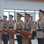 Kapolda Sulbar Pimpin Sertijab Empat Pejabat Utamanya