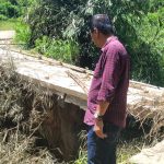Kadis PUPR Mamasa Tinjau Akses Jalan ke Desa Lemsa dan Desa Pebassian yang Amblas Akibat Cura Hujan yang Tinggi