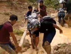 Jalan Trans Nasional Mamuju-Mamasa Hingga Malam Ini Masih Terputus