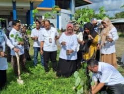 Tanam Pohon, Langkah Disdikpora Mamuju Peringati Hari Lingkungan Hidup Sedunia
