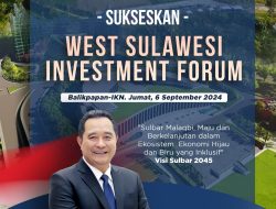 Besok Lebih 100 Pengusaha Sulbar Ikut West Sulawesi Investment Forum di Kaltim