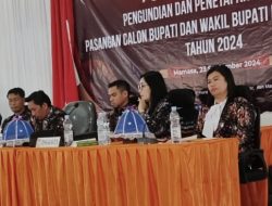 KPU Mamasa Tetapkan Nomor Urut Paslon Bupati dan Wakil Bupati Mamasa