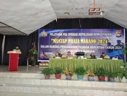 Pj Bupati Mamasa Hadiri Pra Operasi Mantap Praja Marano
