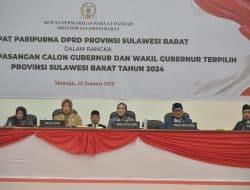 DPRD Sulbar Gelar Paripurna Umumkan Pemenang Pilgub 2024