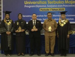 Salim S. Mengga Pesankan Wisudawan UT Majene, Terus Belajar dan Jadi Solusi bagi Masyarakat