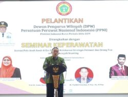 PPNI Sulbar Dilantik, Wagub: Perkuat Kolaborasi dan Peran Aktif Perawat hingga ke Pelosok