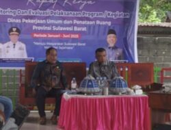 Dinas PUPR Sulbar Gelar Rapat Kerja : Monev Pelaksanaan Program Triwulan I dan II Tahun 2025