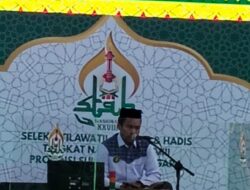 Kafilah Sulbar Ahmad Farid Tampil Apik di Cabang Hafalan 500 Hadist STQH Nasional 2025
