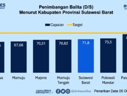 Capaian Penimbangan Balita di Sulbar Capai 71,8 Persen, Bukti Nyata Gerakan Cinta Posyandu Bergerak