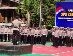 Personel Polres Mamasa Gelar Apel Pasukan Operasi Zebra Marano 2025