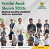 Festival Anak Sholeh 2026: BAZNAS Mateng Salurkan Bantuan Kegiatan