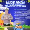 Mudik Nyaman dan Keluarga Bahagia, Ditlantas Polda Sulbar Rilis 5 Tips Keselamatan