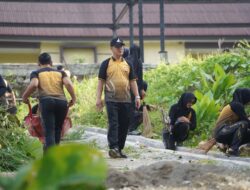 Ciptakan Lingkungan Asri, Polda Sulbar Gelar Kerja Bakti Serentak