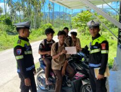 Pendekatan Humanis PJR Ditlantas Polda Sulbar Bangun Kesadaran Berkendara Pelajar