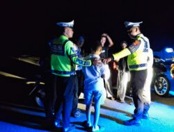 Hadirkan Rasa Aman, Ditlantas Polda Sulbar Perkuat Patroli Malam Humanis