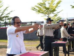 HUT Bhayangkara ke-80, Polda Sulbar Gelar Eksebisi Menembak Forkopimda