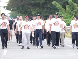 Kampanye Keselamatan Dikemas Seru, Ditlantas Polda Sulbar Sapa Warga di CFD Mamuju