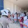 Kunjungan Edukatif, Anak TK Buah Hati Belajar Lalu Lintas di Polda Sulbar