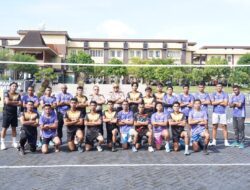 Brimob vs Polres Mateng Warnai Puncak Turnamen Voli Polda Sulbar