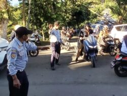 Dukung Mitigasi Bencana, Dinas Perkimtanhub Sulbar Atur Arus Lalu Lintas di Lokasi Apel Gabungan Kesiapsiagaan Bencana