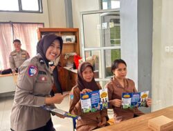 Edukasi Sejak Dini, Polantas Karib Polda Sulbar Ajak Pelajar Jadi Pelopor Keselamatan Lalu Lintas