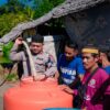 Kesulitan Air Bersih, Warga Saloleyang Dibantu Sat PJR Ditlantas Polda Sulbar