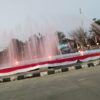 Sambut HUT ke-81 Kemerdekaan RI, PUPR Sulbar Percantik Kolam Air Mancur di Jalan Arteri Mamuju