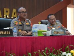 Evaluasi Kinerja Jajaran, Kapolda Sulbar Minta Data Kriminalitas Akurat dan Terbarui