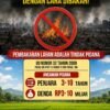 Polda Sulbar Ingatkan Sanksi Pembakar Lahan: Penjara hingga 10 Tahun, Denda Rp10 Miliar
