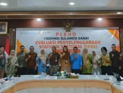 Kominfostatisper Mamuju Tengah Hadiri Pleno Evaluasi Statistik Sektoral BPS Sulbar
