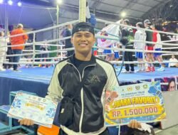 Bripda Ivhan Tak Terbendung di Ring Tinju, Petinju Mamasa Ditumbangkan di Final