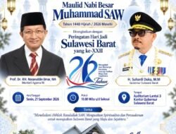 Gubernur Sulbar Sambut Kehadiran Menteri Agama RI pada Peringatan Maulid Nabi Muhammad SAW