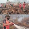 Hari Kedua Penanganan Karhutla di Tommo, TRC BPBD Sulbar dan Tim Gabungan Terus Lakukan Pengendalian 