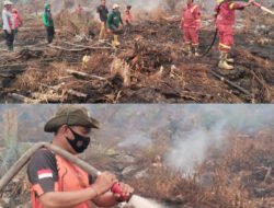 Hari Kedua Penanganan Karhutla di Tommo, TRC BPBD Sulbar dan Tim Gabungan Terus Lakukan Pengendalian 