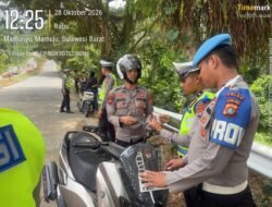 Disiplin Dimulai dari Diri Sendiri, Polda Sulbar Tertibkan Kendaraan Personel